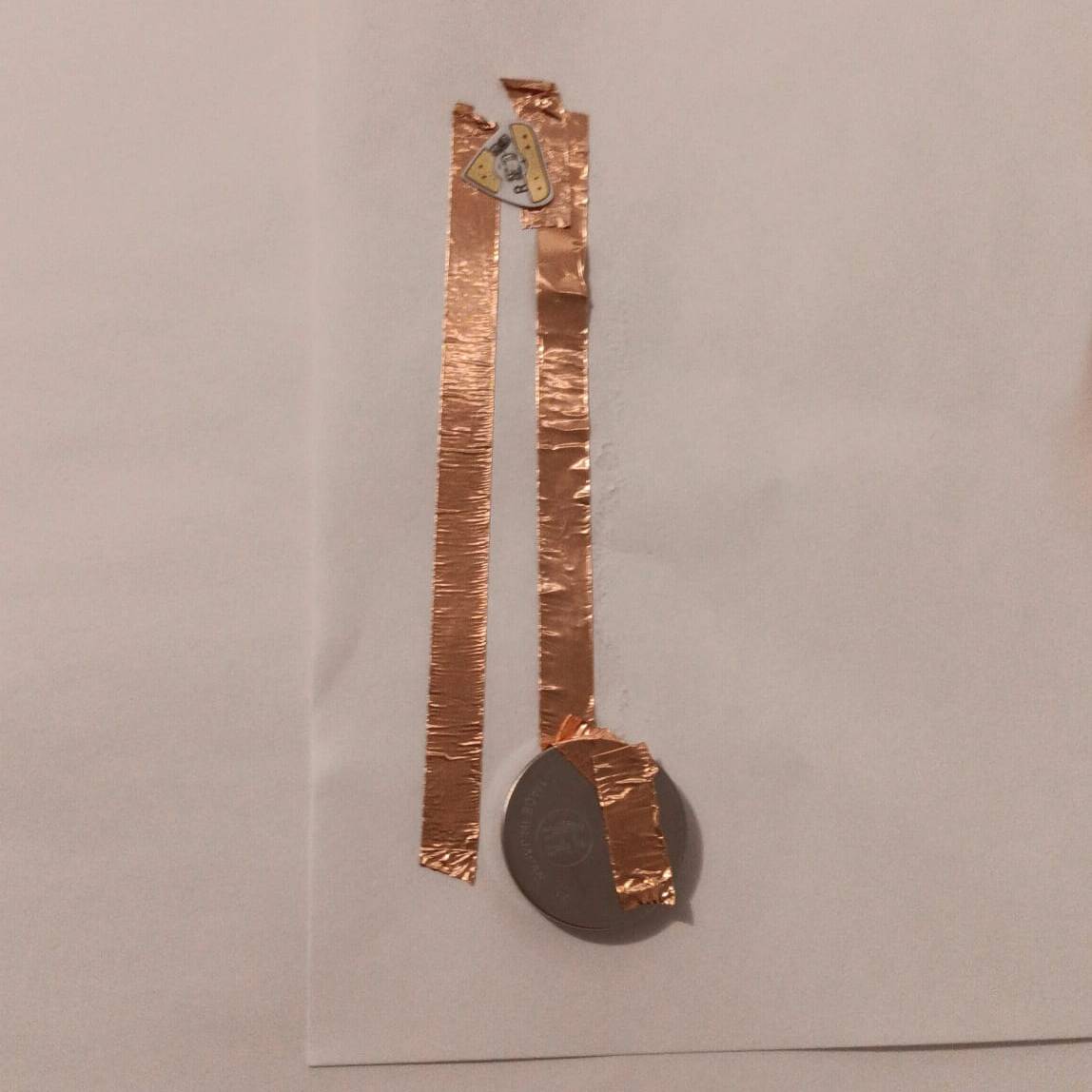 Here I made a simple circuit, without adding the batter it will not glow.