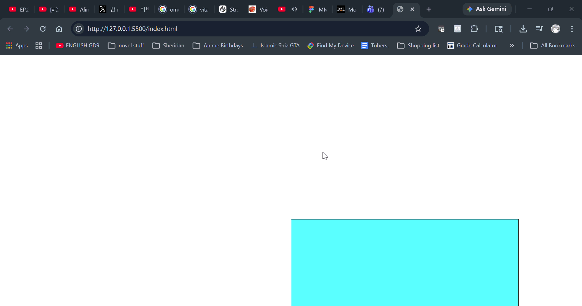 Playing around with object color.