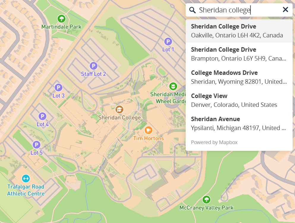 I figured out you can search for locations, which ended up being much faster than having to scroll my way through the map.