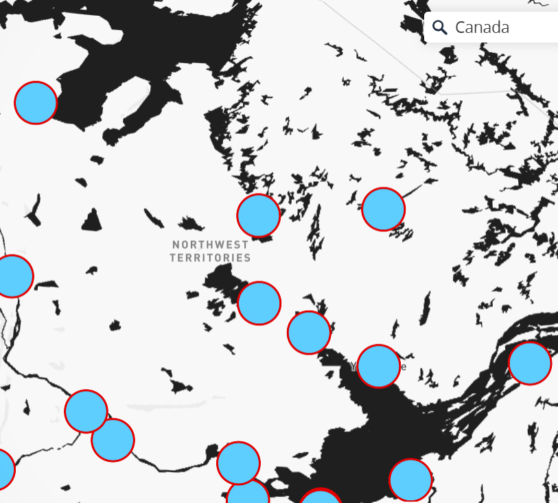I try editing the data points to have outer circles making the data look more distinct.