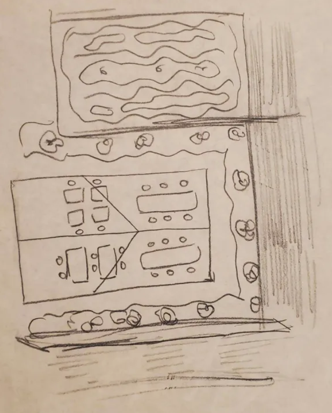 Added a glass pavillion outside so that you can get sunlight but also block out any snow in the winter. Added more comfortable chairs and seating, with more variety and greenery.