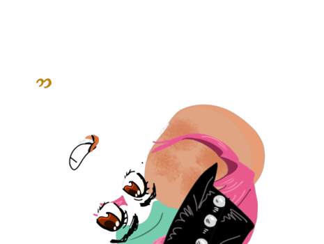 In this image my mouth ends op opposite to where my hair and face are.