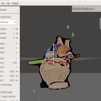 Trying to re-angle my object in Meshmixer.