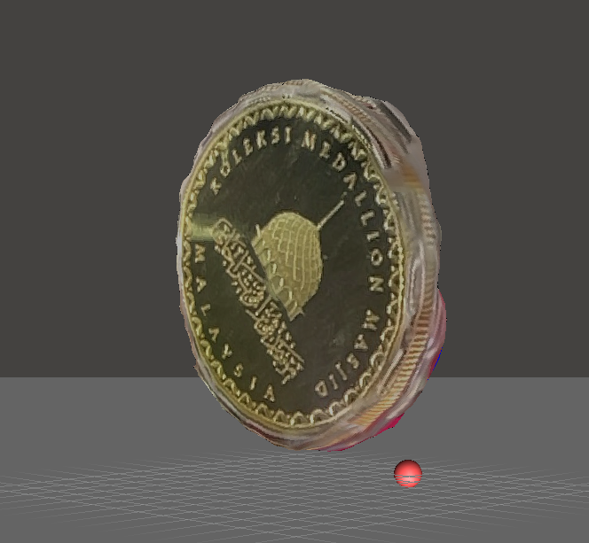 A 3D scan of a malaysian giant coin. It turned out nice even though it was reflective.