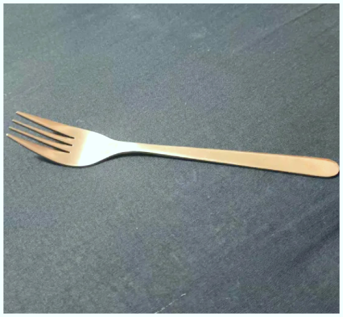 The front profile of a fork.