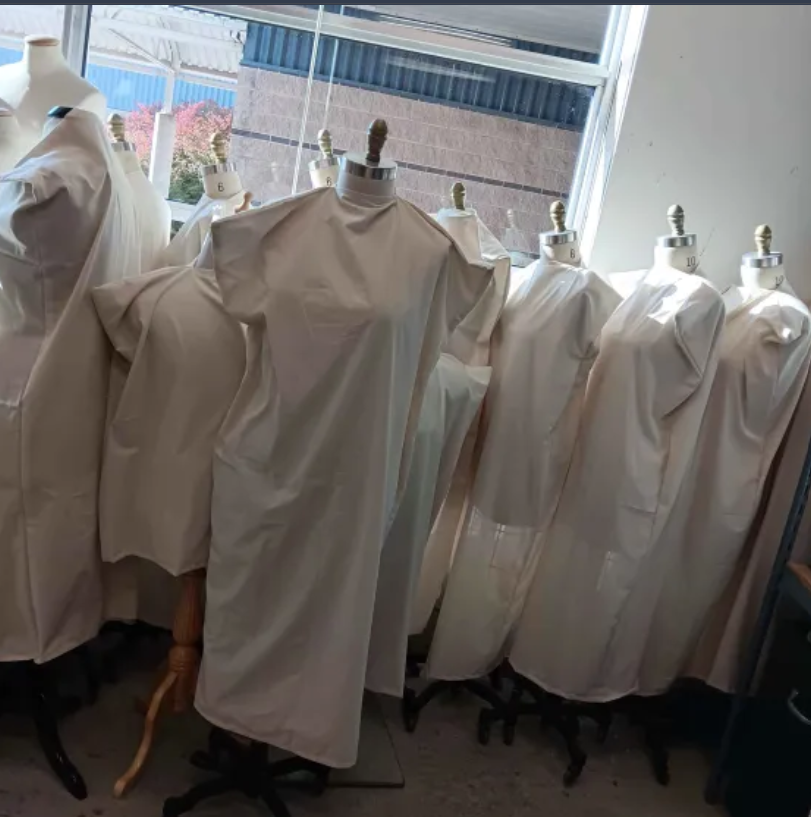 Pieces of cloth with a soft fabric texture.